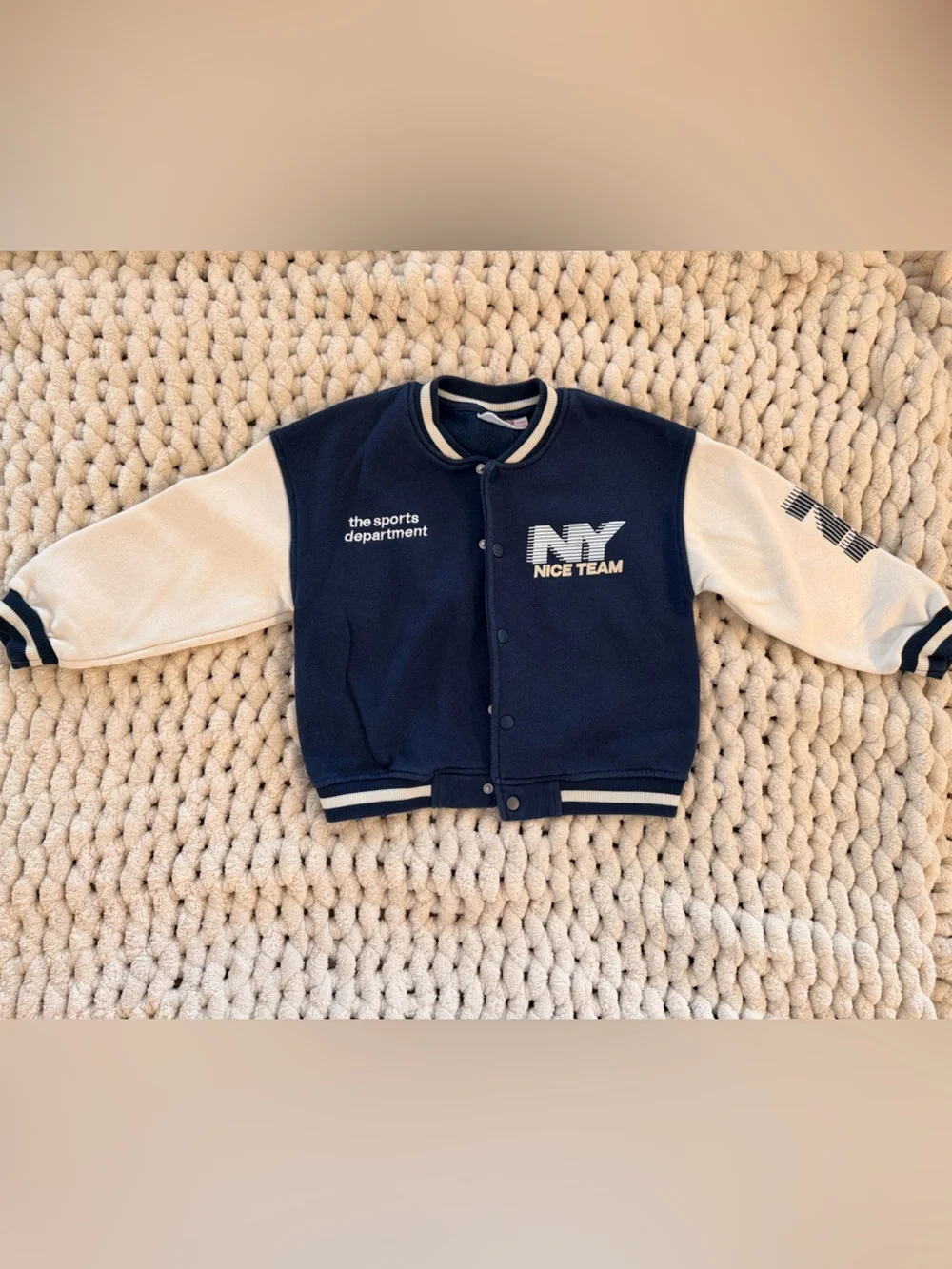 ZARA Kids Varsity Bomber Jacket | Size 6Y / 116 cm | Excellent Condition - Picture 3 of 13